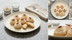 Mandlové myslivecké knoflíky: křehké těsto a nadýchaný sníh, co drží tvar