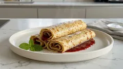 Skořicové palačinky s jahodovou marmeládou: voňavá snídaně, co vždycky vyjde