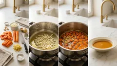 Krémová mrkvová polévka se zázvorem: jemná, zahřeje a hotová za chvíli