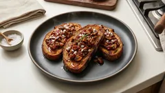 Houbový tatarák na česnekové topince: rychlé pohoštění, které chutná jako z hospody