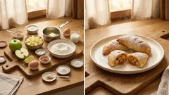 Jablečné taštičky se skořicí: křehké těsto a náplň hotová za pár minut